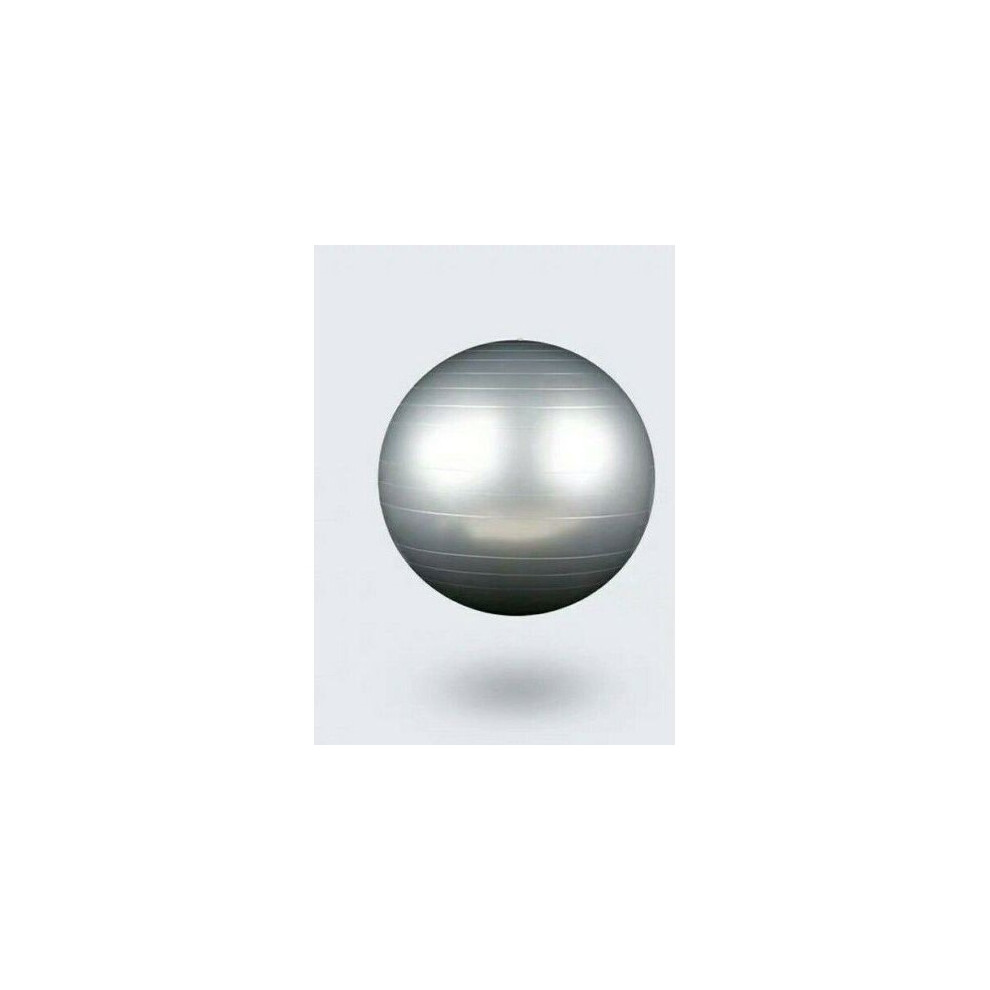 (SILVER BALL) Exercise Ball Gym Pregnancy Anti-Burst With Pump 