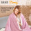 (Pink) GlamHaus Electirc Heated Throw Blanket 160x130 cm 7