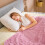 (Pink) GlamHaus Electirc Heated Throw Blanket 160x130 cm 9