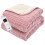 (Pink) GlamHaus Electirc Heated Throw Blanket 160x130 cm 1