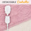 (Pink) GlamHaus Electirc Heated Throw Blanket 160x130 cm 11