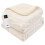 (White) GlamHaus Electirc Heated Throw Blanket 160x130 cm 1
