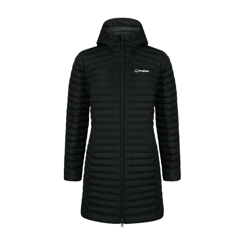 (Black/Black, 8) Berghaus Ladies Nula Long Insulated Jacket  RRP 160