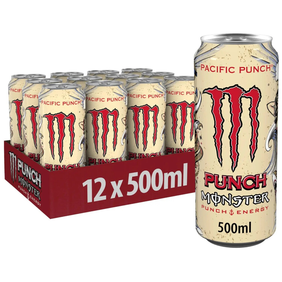 Monster Pacific Punch Energy Drink 500ml Pack of 12