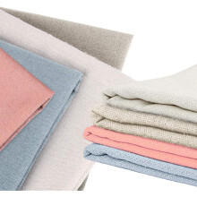 4 Pcs Needlework Fabric, XCOZU Natural Embroidery Fabric Linen Fabric Cross Stitch Fabric, Embroidery Cloth Material for Making Garment Craft Needle