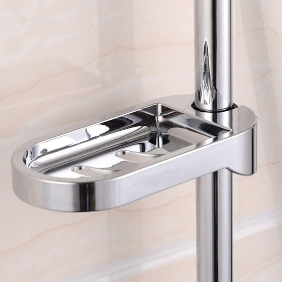 Inchant Shower Rail Clip-on Bathroom Soap Holder Soap Dish, ABS Material (Fit for 24mm Tube)