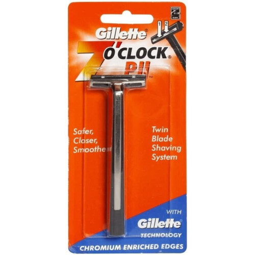 Gillette Gillette 7 O Clock PII Ξυράφι ασφαλείας με διπλή λεπίδα ξυρίσματος