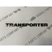 Transporter Badge Lettering Rear Replacement Badge Gloss Black