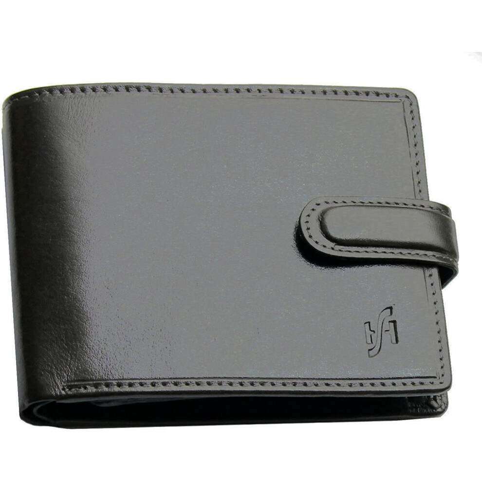 STARHIDE Mens RFID Blocking Genuine VT Leather Credit Cards Coins Holder Wallet 835