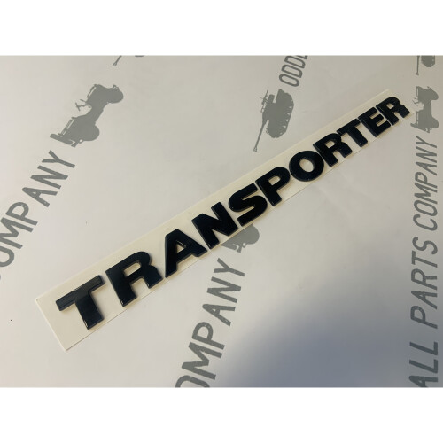 Transporter Badge Lettering Rear Replacement Badge Gloss Black 2