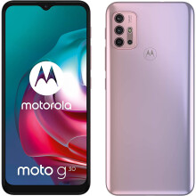 (Unlocked, Pastel Sky) Motorola Moto G30 64MP Dual SIM, 4GB RAM 128GB - Refurbished
