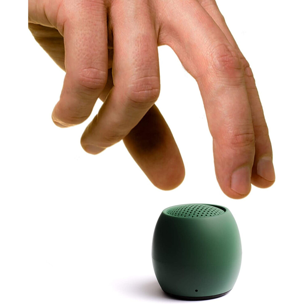 Boompods Zero Bluetooth Speaker - Powerful Waterproof Mini Speakers With Dual Pairing Option, Selfie Function & Wireless Mic With Big Sound (Green) Green 5081304398395