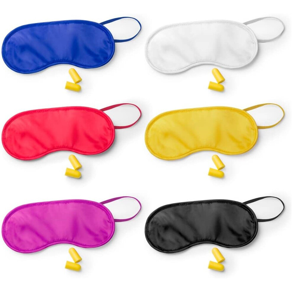 Ebuygb Colourful Eye Mask And Ear Plug Set, White
