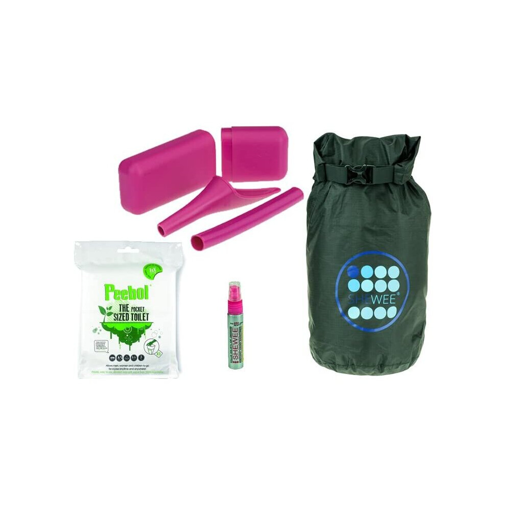 Shewee Out & About Pack - Reusable Pee Funnel ? The Original Female Urination Device Since 1999! Quickly, Easily And Discreetly, Wee Standing Up
