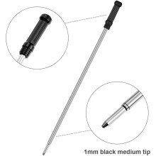 5 x Black Ink Pen Refills for CROSS Ballpoint Pens, 11.6cm Black Ballpoint Pen Refills Compatible with CROSS 8513 Ballpoint Pens, Medium Size Tip (5)