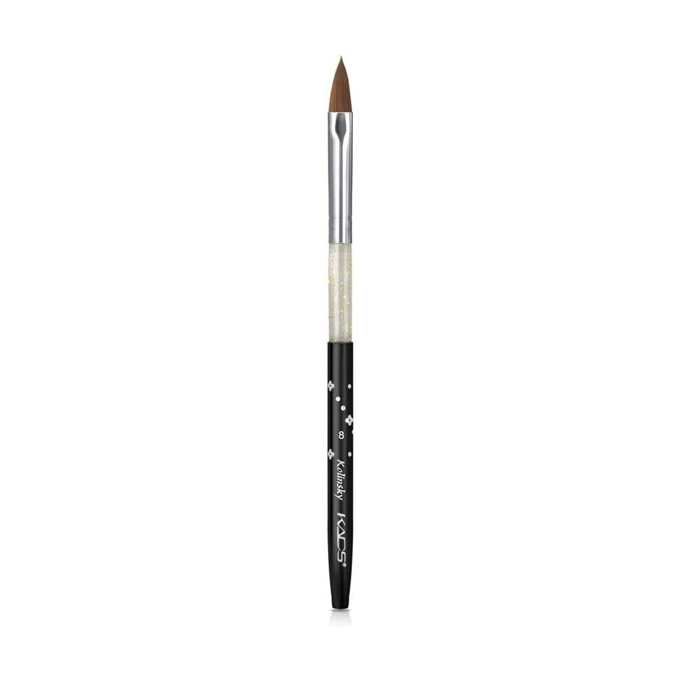 Kads Black Size 8# Kolinsky Sable Acrylic Nail Brush 100% Kolinsky Sable Brush Professionalacrylic Brush