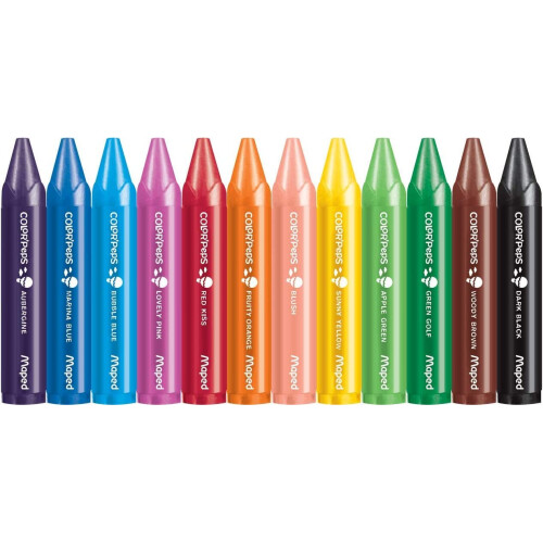 MapedColor'Peps My First Jumbo Wax Crayons (Age 2+) 1