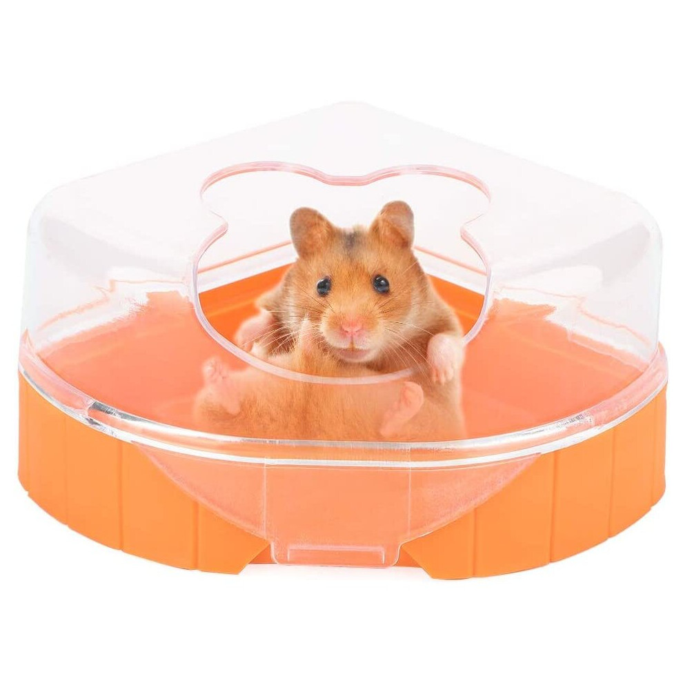 Hamster Sand Bathroom Plastic Small Pet Sand Bath Container Hamster Sandbox Sauna Room Toilet Bathtub with Scoop for Chinchilla Golden Bears