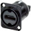 Neutrik HDMI Feed Through Panel Jack - Black 1