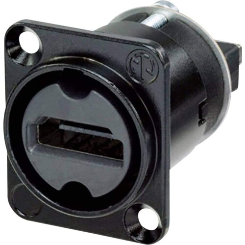 Neutrik HDMI Feed Through Panel Jack - Black