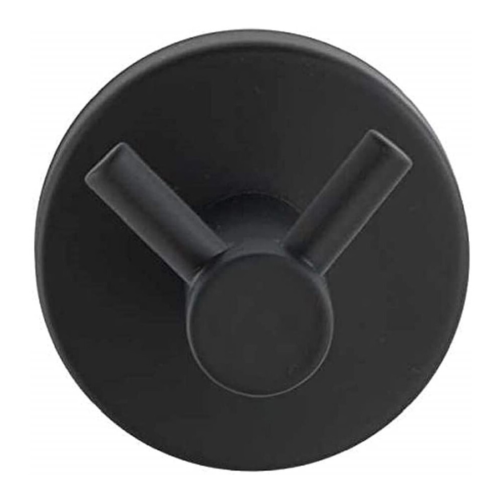 Wenko Duo Bosio Wall Hook Matt Black, Stainless steel, 5.5 x 5.5 x 5.5 cm