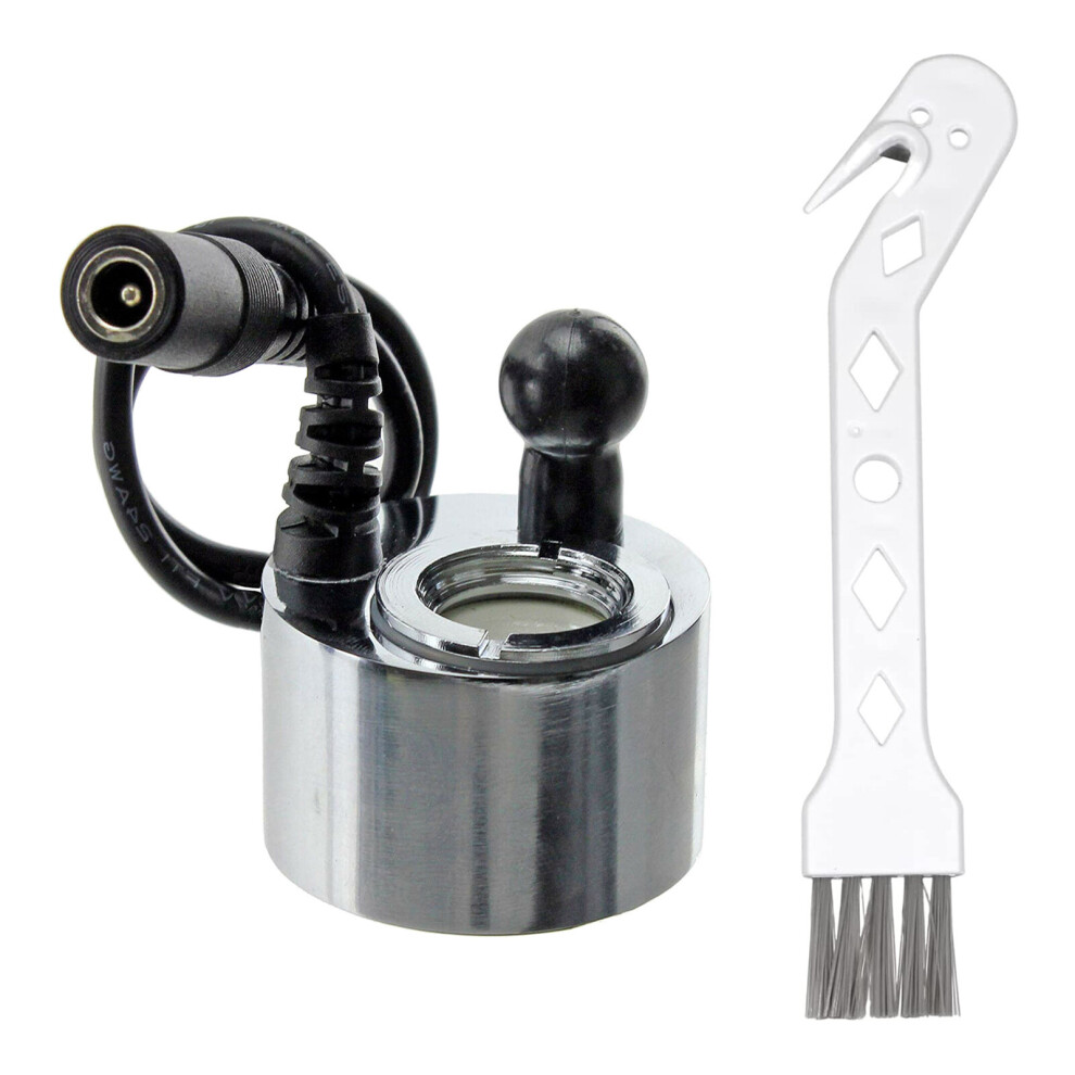 Photos - Fireplace Accessory SPARES2GO Opti-Myst Glass Transducer Disk for Dimplex M-011B | Ultransmit Glass Replacement Disk + Cleaning Brush | 04-SGZ-320 04-SGZ 