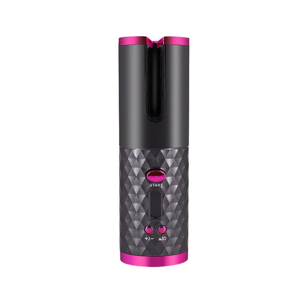 Grey (Grey) Cordless Automatic Hair Curler | Portable Curling Tongs