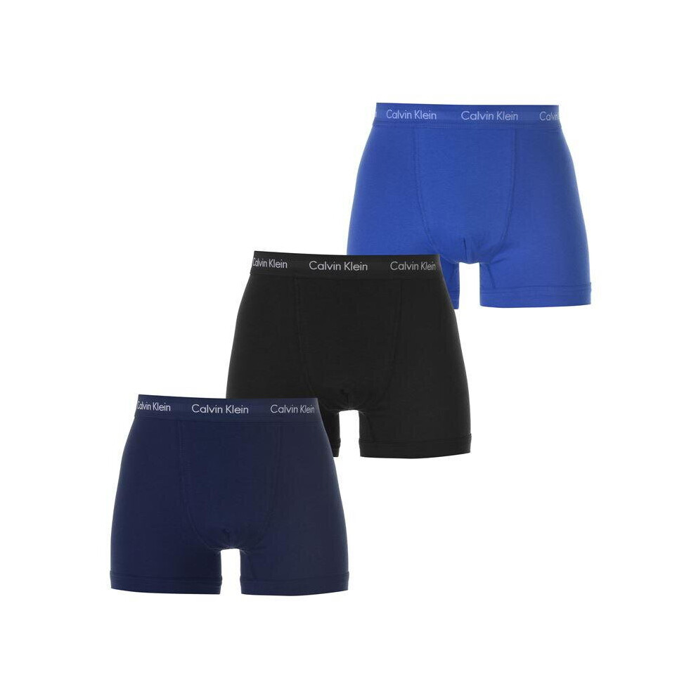 Calvin Klein (S) 3 Pack Mens Boxer Trunks Cotton Stretch Underwear