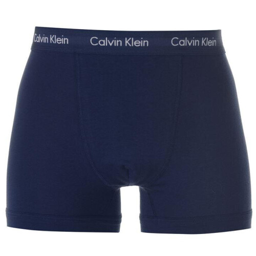 Calvin Klein (S) Calvin Klein 3 Pack Mens Boxer Trunks Cotton Stretch Underwear 2
