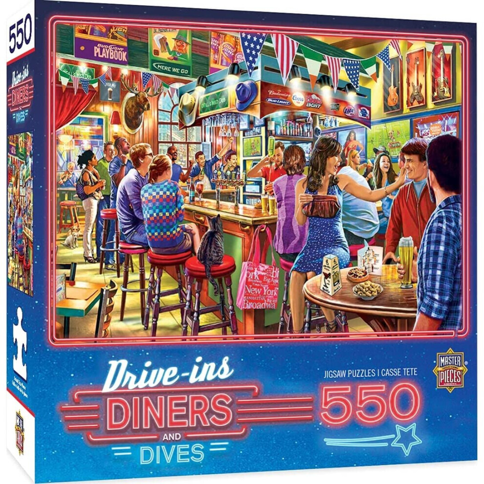 Photos - Jigsaw Puzzle / Mosaic Masterpieces Drive-Ins, Diners and Dives - Duffy's Sports & Suds 550pc Puzzle
