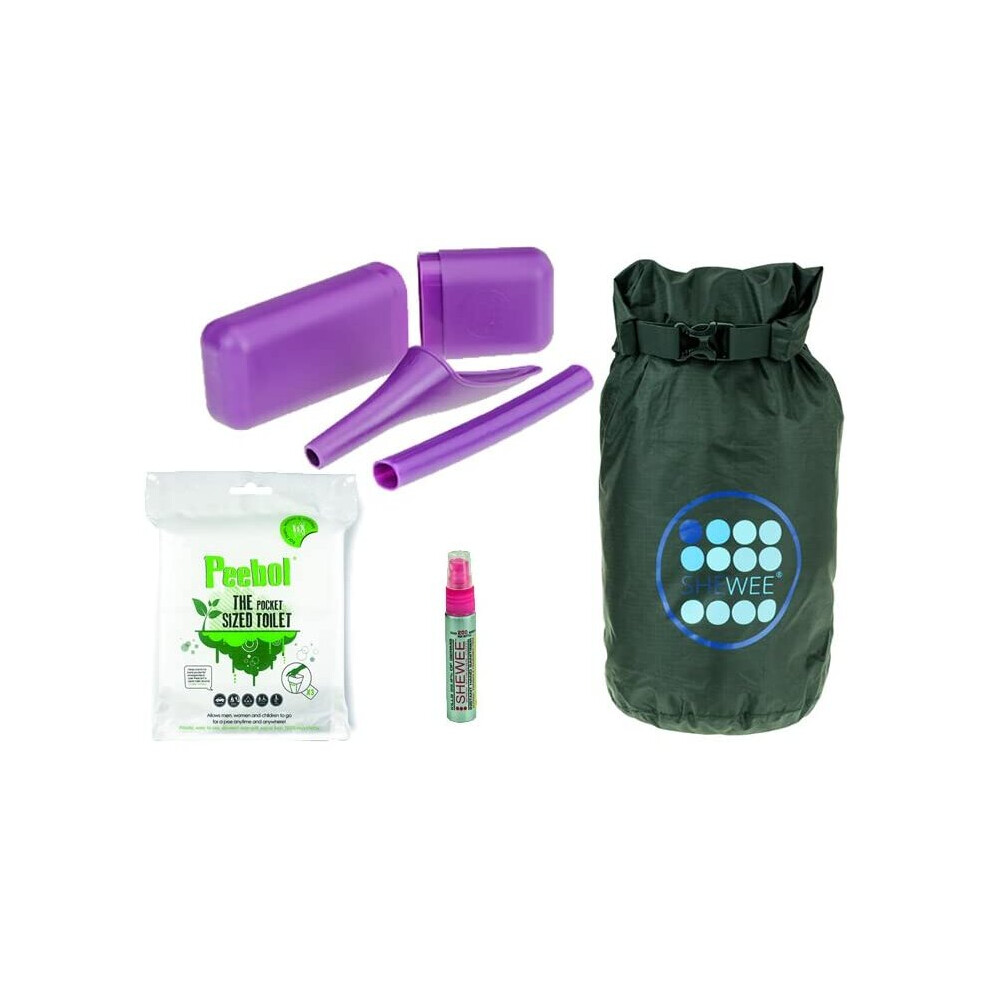Shewee Out & About Pack - Reusable Pee Funnel ? The Original Female Urination Device Since 1999! Quickly, Easily And Discreetly, Wee Standing Up