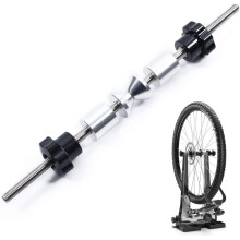 Bicycle Wheel Truing Stand Thru Axle-Adapter, 250 mm Alloy Bike Hub Repair Tool Truing Stand Platform Pass-Through Pin Adapter, Work with 12/15/20 mm