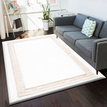 (White (Trani), 160 x 230 cm) New Modern Shaggy Area Rugs Hallway Runner Living Room Bedroom Carpet Floor Mats