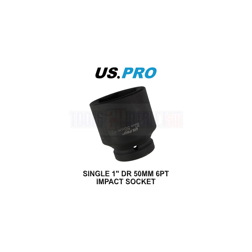 US PRO Tools 50mm 1" DR 6 Point Impact Socket 3749