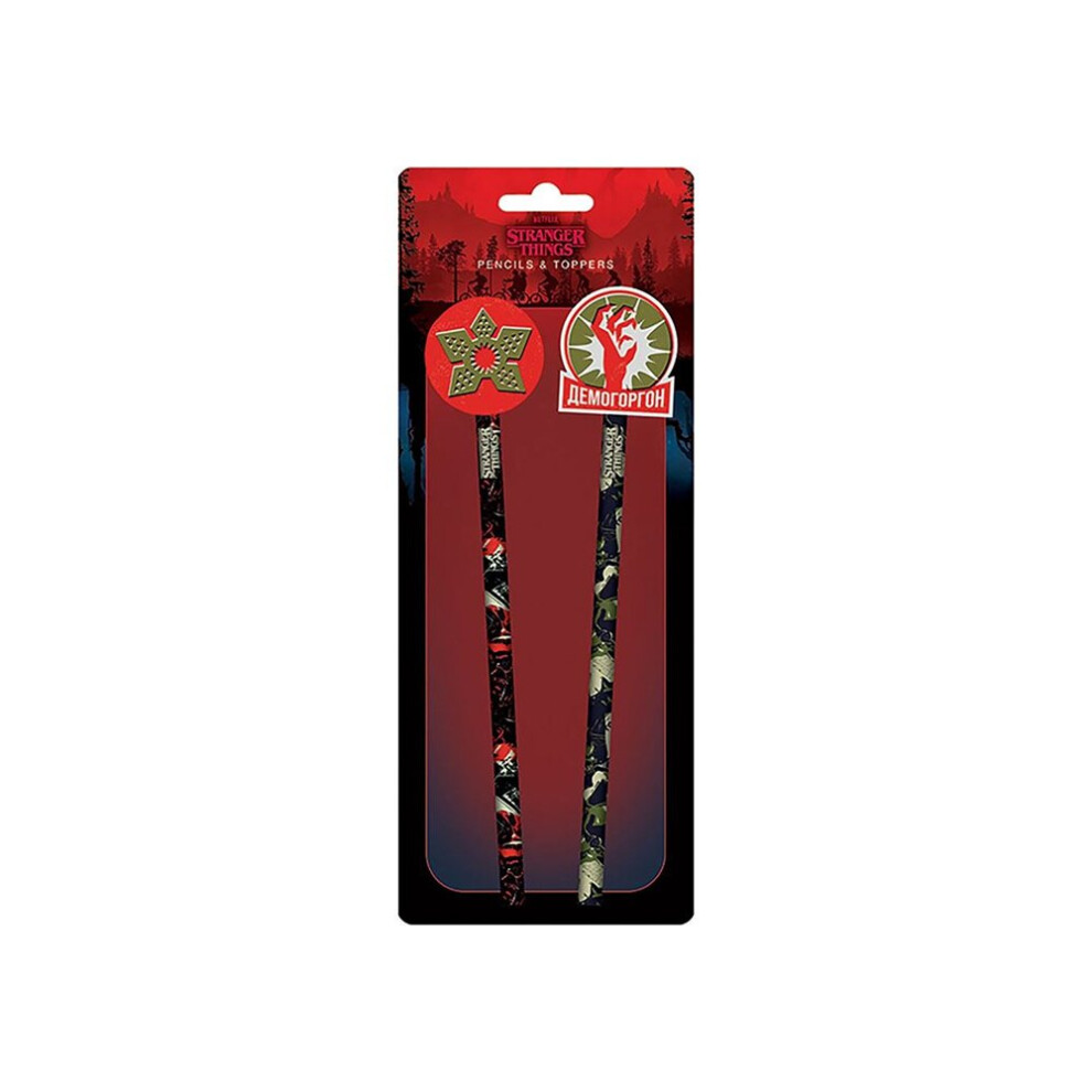 Stranger Things Demogorgons Pencil and Toppers Set