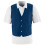 Augusta 2145A Three Button Front Closure Vest, Navy - Small 1