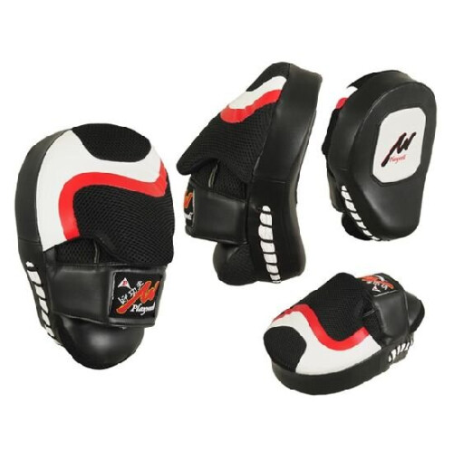PLAYWELL BOXING/MMA CURVED LEATHER SHOCK FOCUS PADS
