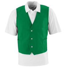 Augusta 2145A Three Button Front Closure Vest, Kelly - 4X