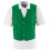 Augusta 2145A Three Button Front Closure Vest, Kelly - 4X 1