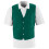 Augusta 2145A Three Button Front Closure Vest, Dark Green - 3X 1