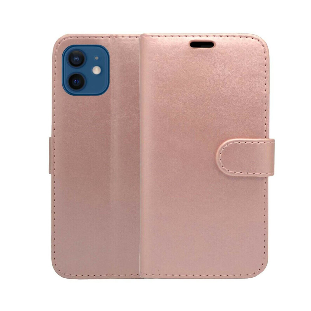 (Rose ) For Apple Iphone 14 Wallet Flip Pu Leather Kickstand Card Holder Phone Case Cover Gold 304063163512
