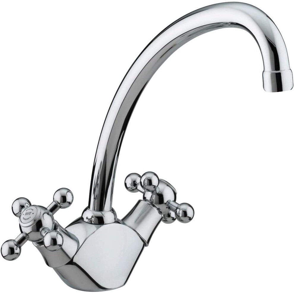 Bristan RG SNK EF C Regency Easyfit Kitchen Sink Mixer Tap with Swivel Spout, Chrome