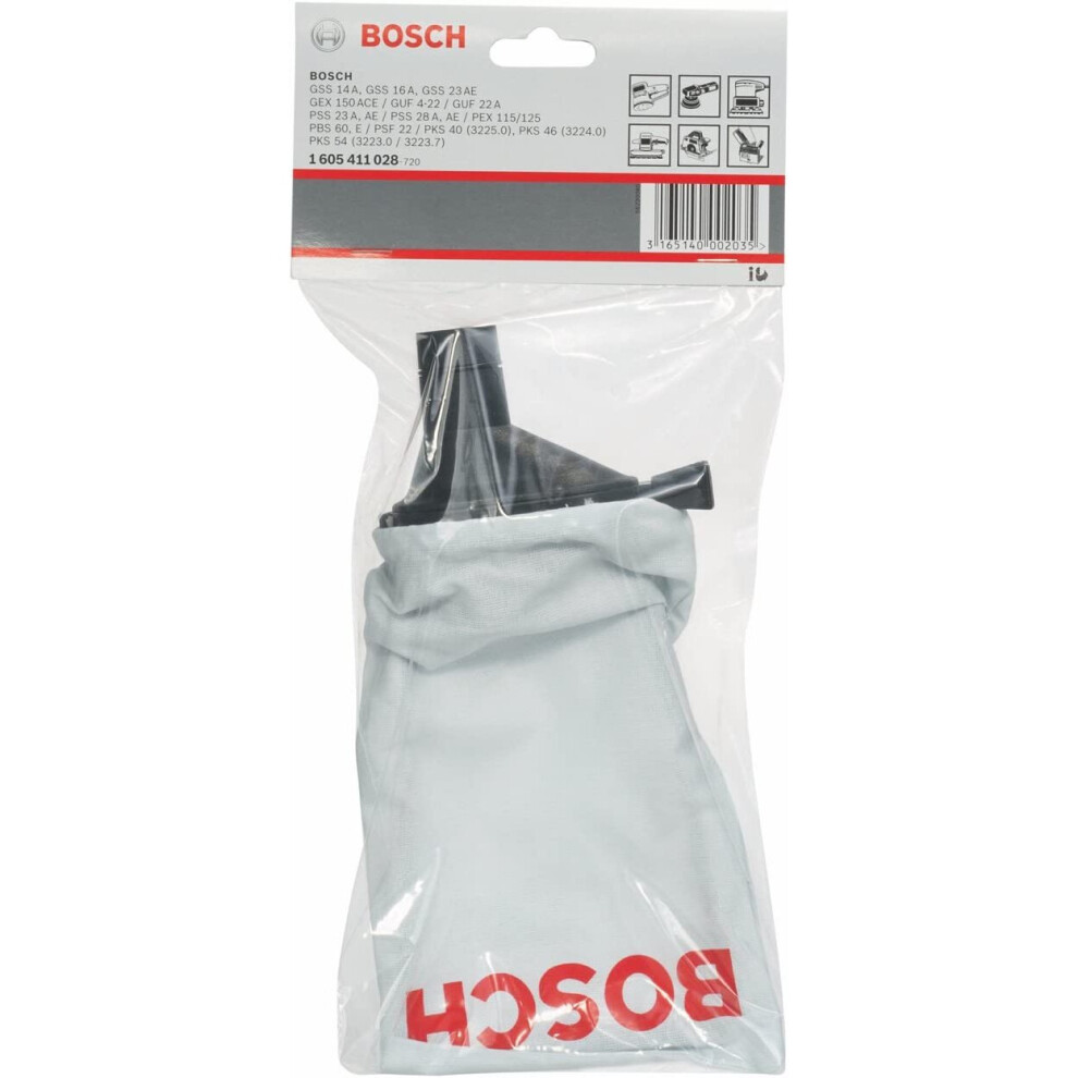 Bosch 1605411028 Dust Bag for Random Orbit, Grey