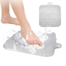 Dusche Fuß transparent Scrubber Füße Massager Spa Cleaner Anti-Rutsch Su