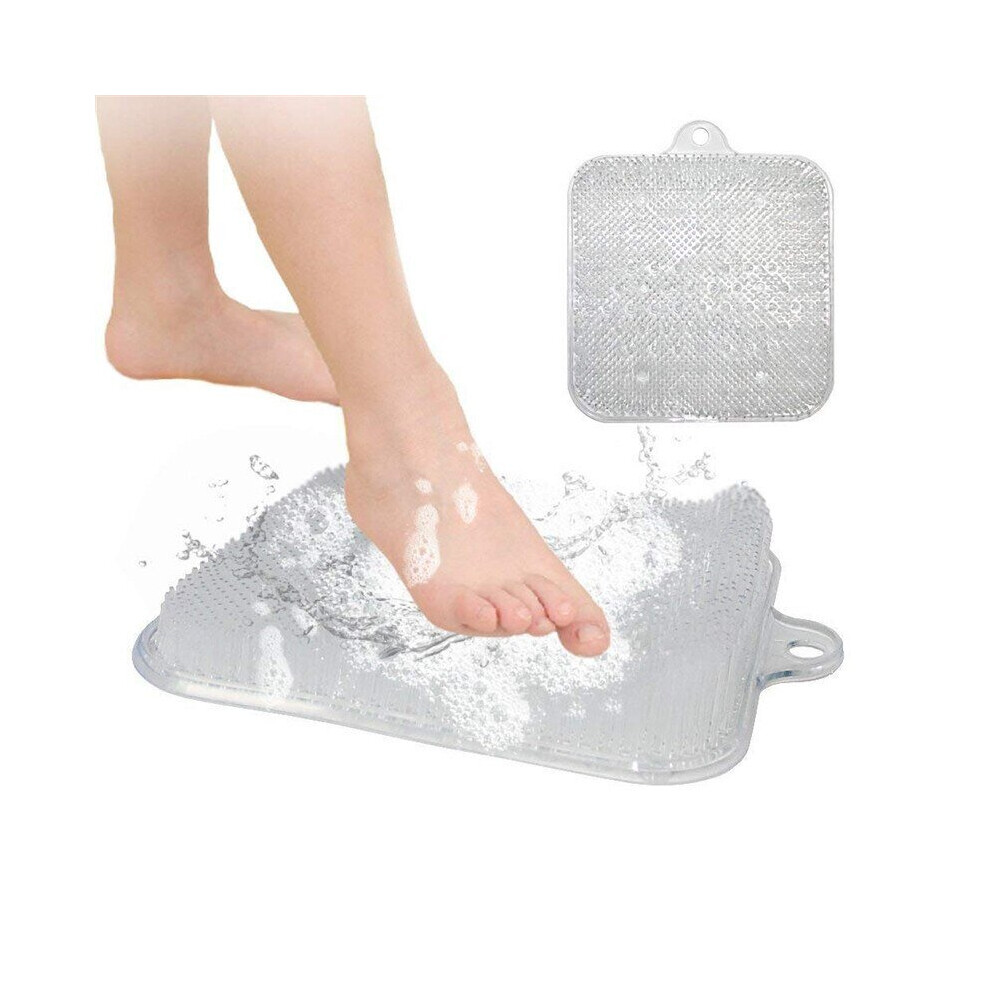 Shower Foot Transparent Scrubber Feet Massager Spa Cleaner Non-Slip Su