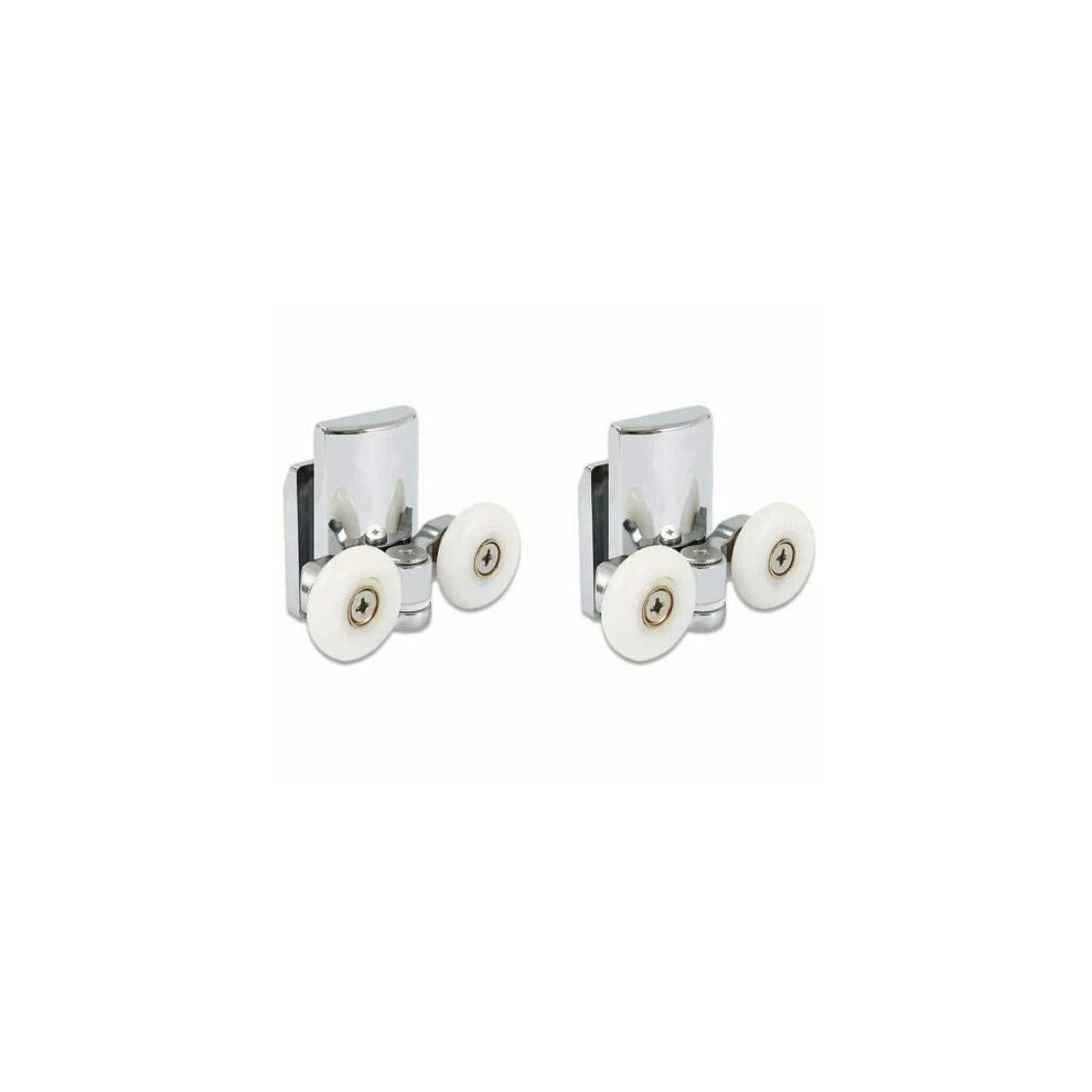 2 X Twin Shower Door Rollers/Runners/Wheels 23Mm Dia Replacement 9394824351150