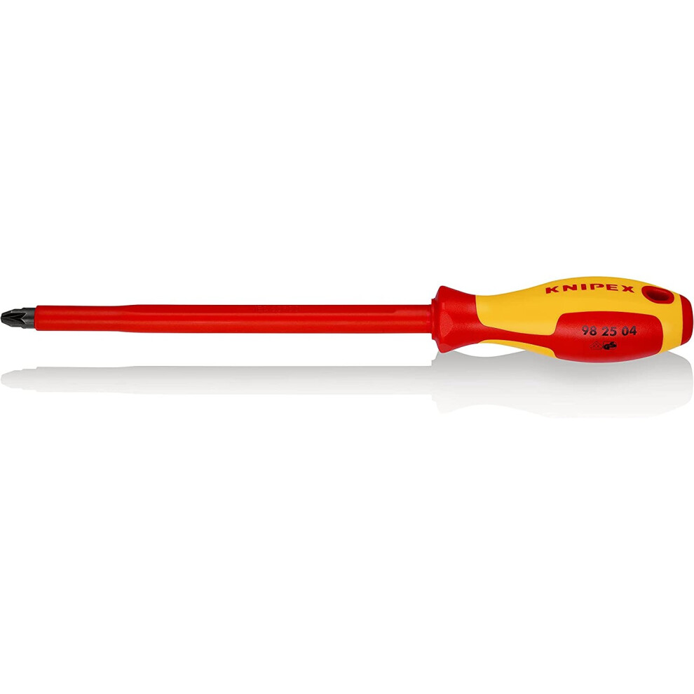 KNIPEX Screwdriver for cross recessed screws Pozidriv 1000V-insulated (320 mm) 98 25 04