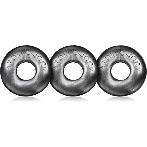 OXBALLS Ringer 3-Pack cockrings, Silver