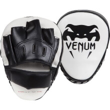 VENUM LIGHT CURVED BOXING FOCUS MITTS - WHITE