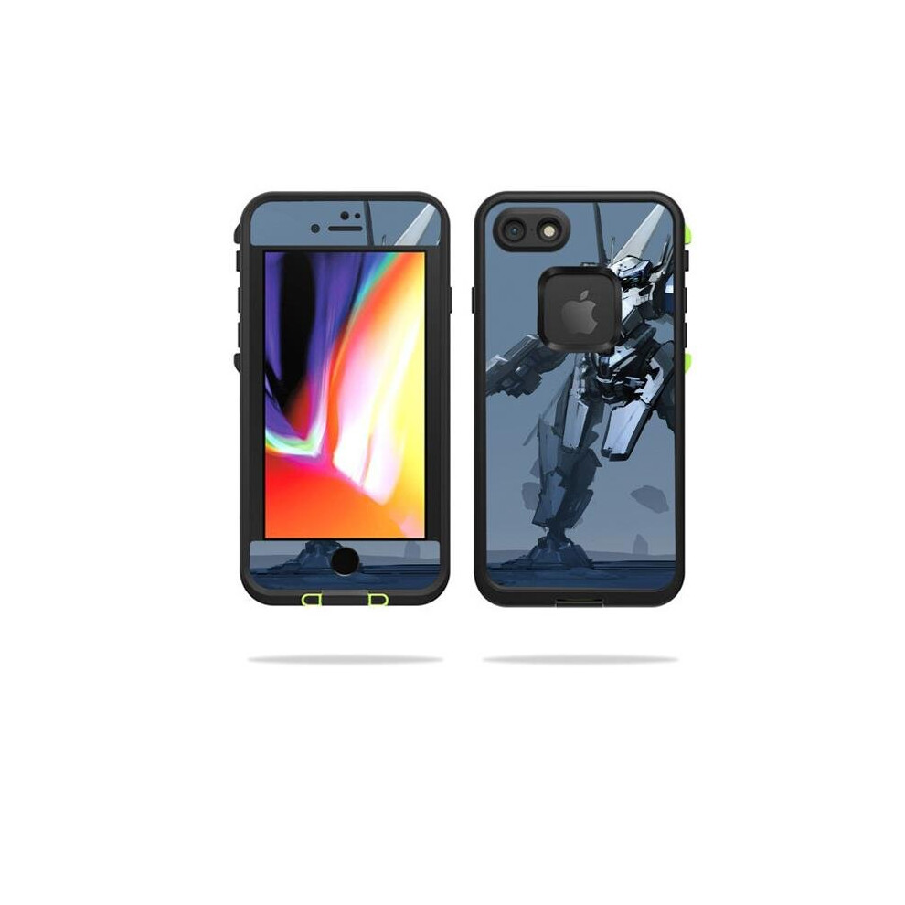 MightySkins LIFIP8-grey steel Skin for Lifeproof Fre for iPhone SE 2020 7 & 8 - Grey Steel-image-OPC-P9WBHHN-NEW